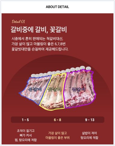 정육담다 LA갈비 3kg 사진 3