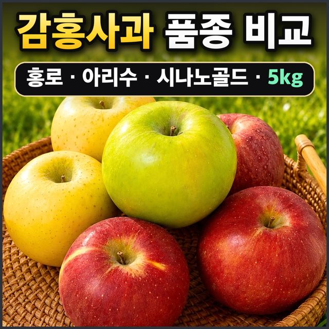 감홍사과 품종 비교